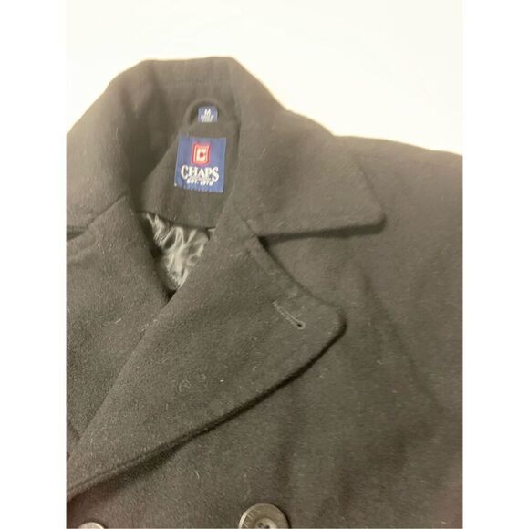 Mens CHAPS PeaCoat - Picture 6 of 12